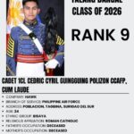 Surigaonon, Top 9 sa PMA Class 2026