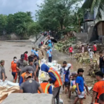 Emergency sandbagging sa Makar Bridge 1, gipatuman aron malikayan ang dugang kadaot