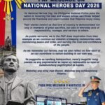 Mensahe gikan sa PNP atol sa National Heroes 2026